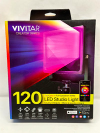 VIVITAR Creator Series 120 LED studio light. NEW in Box