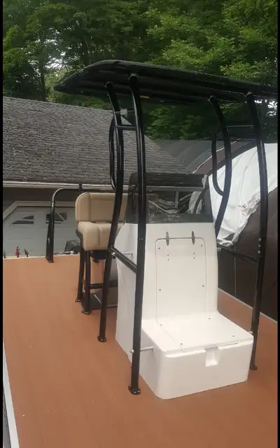 ONE OF MANY PONTOON BOAT KITS: 2024 IMEX 1975 Tritoon T-Top Kit ☆ Pre-assembled 2x 19ft / 25 inch al...