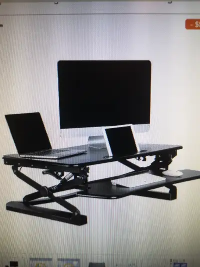 Computer sit stand riser, View more