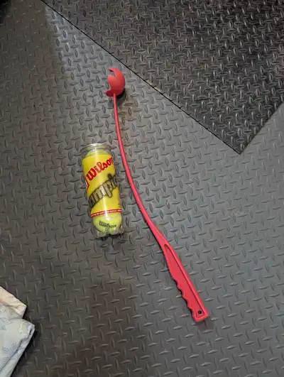 free - dog ball throwr and tennis balls , View more