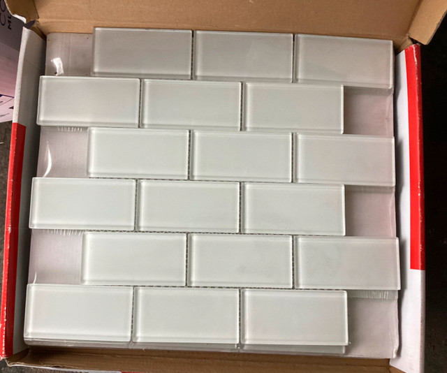 New 5 boxes Golden Select Glass Tile Backsplash in Other in Penticton