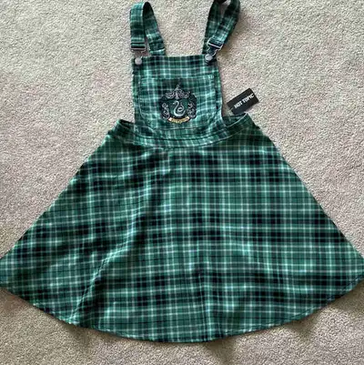 Harry Potter Slytherin Plaid Skirtall (XS), View more