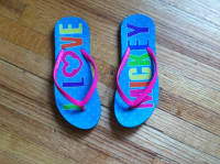 Teen/Women's Disney Flip Flops -  Size 6