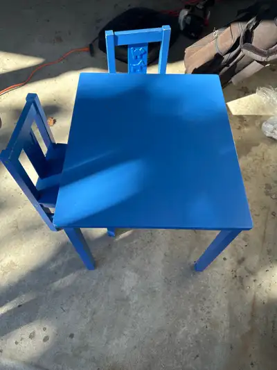 kids table and 2 chairs , View more