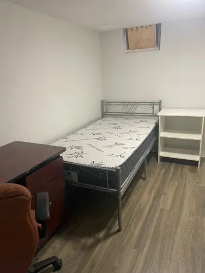 One room in the basement is available from now. The basement has a full washroom and kitchen and sit...