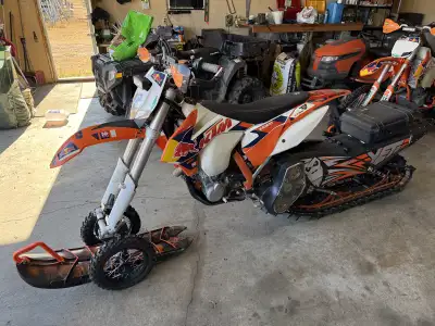 KTM 500 EXC with a big bore kit. 510cc Low hours Road kit for the summer