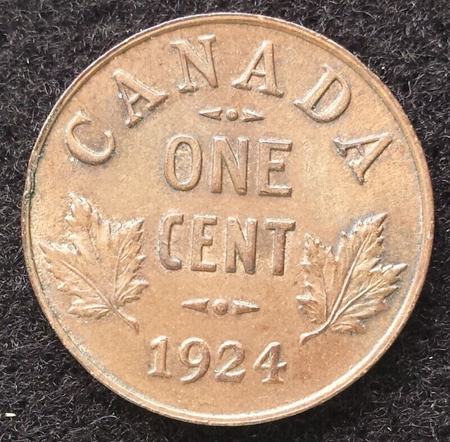 1924 Canada 1 Cent Penny MS-63+ ~ Worth every penny! in Arts & Collectibles in Nelson