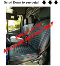 Mercedes Sprinter Custom made Leather Seat Cover 1+1 and 1+2