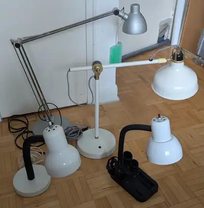 Adjustable, Flexible, Rotating Work Lamp Metal Desk Lamp, View more