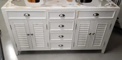 Dual Sink Vanity - Cabinet only, View more
