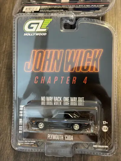 1/64 Greenlight John Wick Chapter 4 Plymouth Cuda, View more