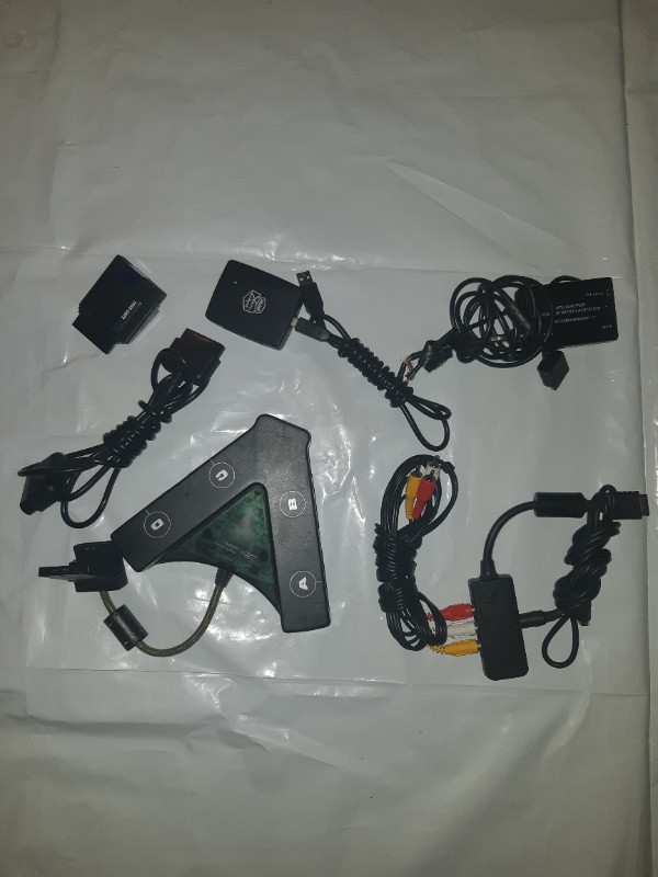 PS2 accessories...  tv connections, multi  controller port ect.. in Older Generation in City of Halifax