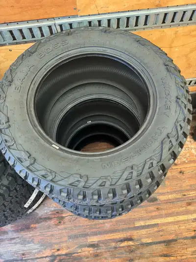 Brand new set of Mickey Thompson Baja Boss AT 33X12.5R20 $2495 Located in Shakespeare.