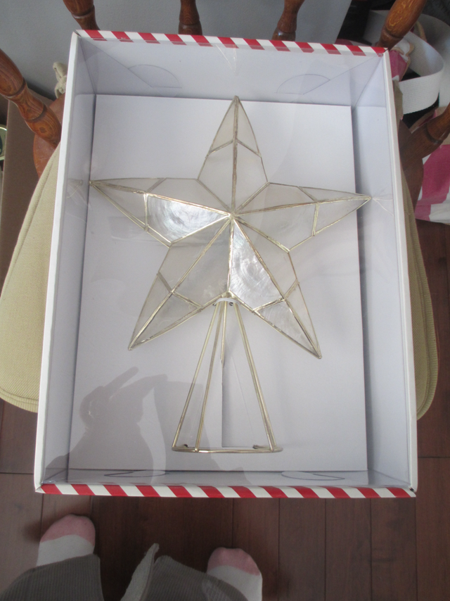 Capiz  Christmas Tree Topper – Star