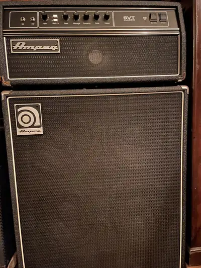 Ampeg SVT Classic Bass Amp Head c/w Ampeg SVT410HLF Bass Cab, View more