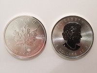 Pièces Monnaie Royale Canadienne MRC Feuille d'érable argent 999