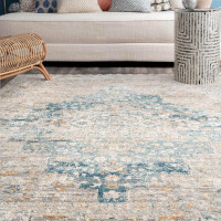 Gorgeous Sunlit Aquamarine Whispers Area Rug in New Condition