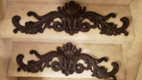 2 Beautiful wood appliques and onlays in woodlands