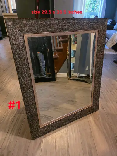 Assorted wall mirrors, View more