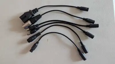 Various charging cable adapters from 5.5mm tip  scooters/ebikes, View more