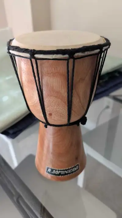 Beautiful Wooden Bongo Drum in Great condition, View more