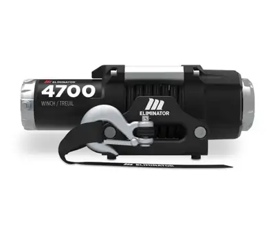 This is a brand new Motomaster Eliminator 4700 lb ATV winch kit with synthetic rope, perfect for you...