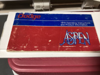1979 Dodge Aspen Owners Manual