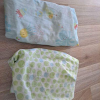 2 crib fitted sheets