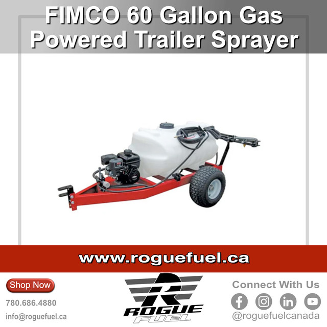 FIMCO 60 Gallon Gas Powered Trailer Sprayer - 5301306 in Other in Calgary - Image 2