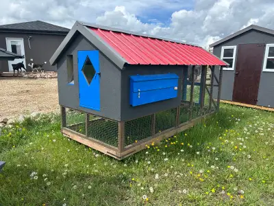 Chicken coops for sale! These are well built coops, these two coops have a 12 foot x 5 foot (60 sq/f...