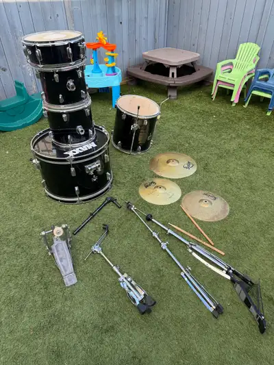 Hi the cheapest most basic drum set right now is $650 so this is absolutely a steal deal, this had b...
