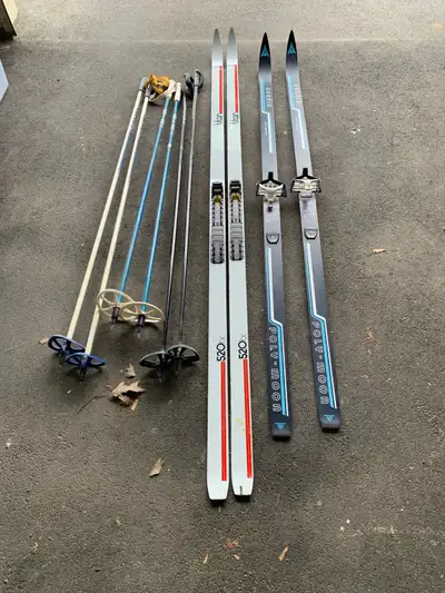 Cross Country Ski’s and Poles, View more
