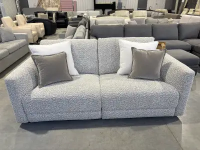 New!  Power reclining fabric sofa, View more