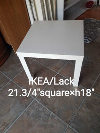 IKEA/Lack End Table/bedside/COFFEE Table. Square size *height 18