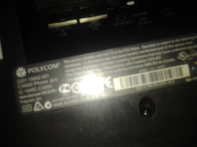 Polycom CX600 2200-15987-025 for Microsoft Lync Desktop Phone Po dans Autre  à Ville de Montréal - Image 2