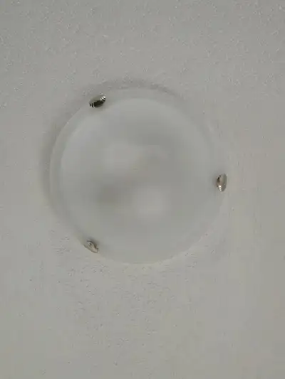 Brushed Nickel Flush Mount Ceiling Light – Frosted Glass Shade, View more