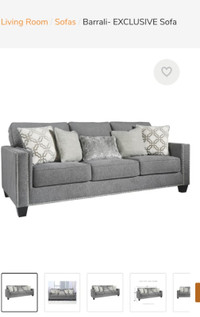 Chenille Stylish Large Capacity Sofa with Nickel nail head Trim