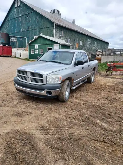 Dodge truck for sale for parts or fixing. Transmission and engine seem to be sound but steering ,exh...