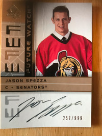 JASON SPEZZA ... 2002-03 SP Authentic ROOKIE CARD ... #257 / 999