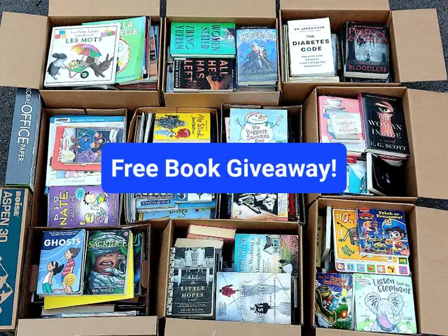 Free Book Giveaway and Mini Garage Sale | Garage Sales | Cambridge ...