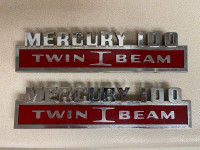 1965 1966 Mercury 100 truck badge emblem set