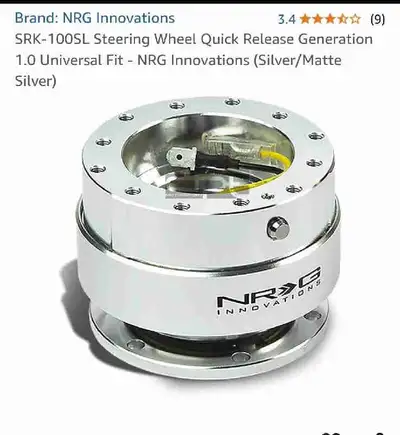 Selling a new NRG Innovations Steering Wheel Quick Release Generation 1.0 Universal Fit in Silver/Ma...