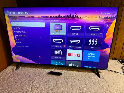 50” TCL 4K Smart Roku Tv, View more