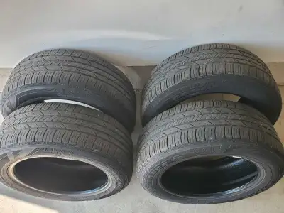 For sale. Set of four (4) Goodyear Assurance FuelMax tires. No patches, no plugs, no damage, perfect...