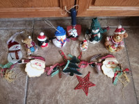 Assorted Christmas ornaments