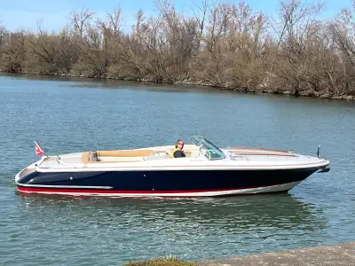 Beautifully restored 28’ Corsair. Vessel shows like new with new hull paint in original flag blue wi...