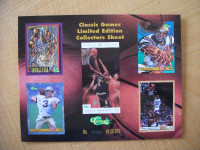 1993 Classic Games Limited Edition Collectors Sheet  (Y1550-1)