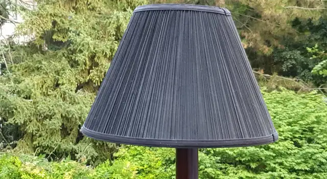 Vintage Table Lamp – Brass, Wood & Black Base in Indoor Lighting & Fans in City of Toronto - Image 5