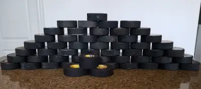Free Hockey pucks and tape