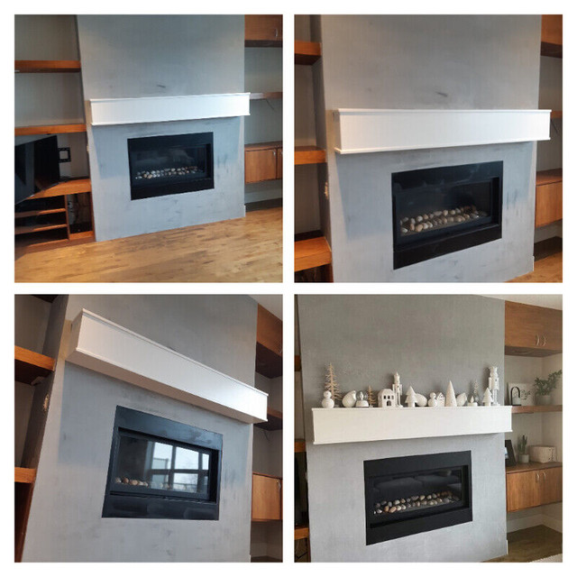 Luxury Italian natural mineral plaster fireplace design in Fireplace & Firewood in Calgary - Image 3